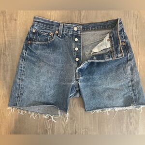 Levi Strauss Distressed Denim Shorts